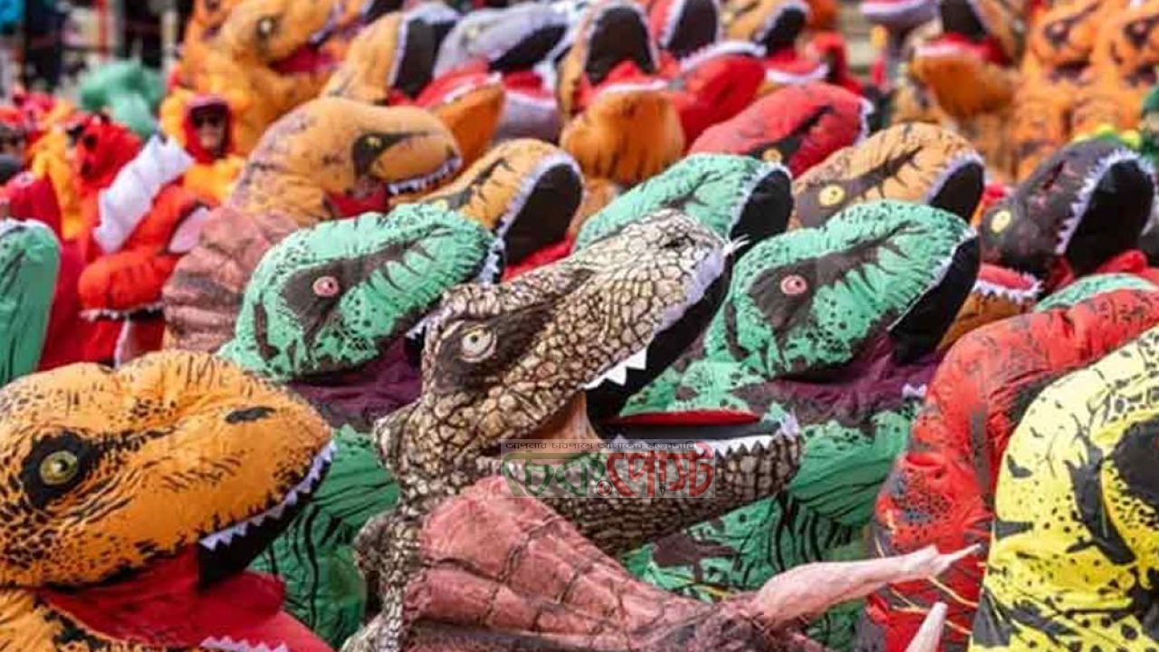 ডাইনোসর পোশাকে বিশ্বরেকর্ড, ক্যালগেরি বিশ্ববিদ্যালয়ের কীর্তি