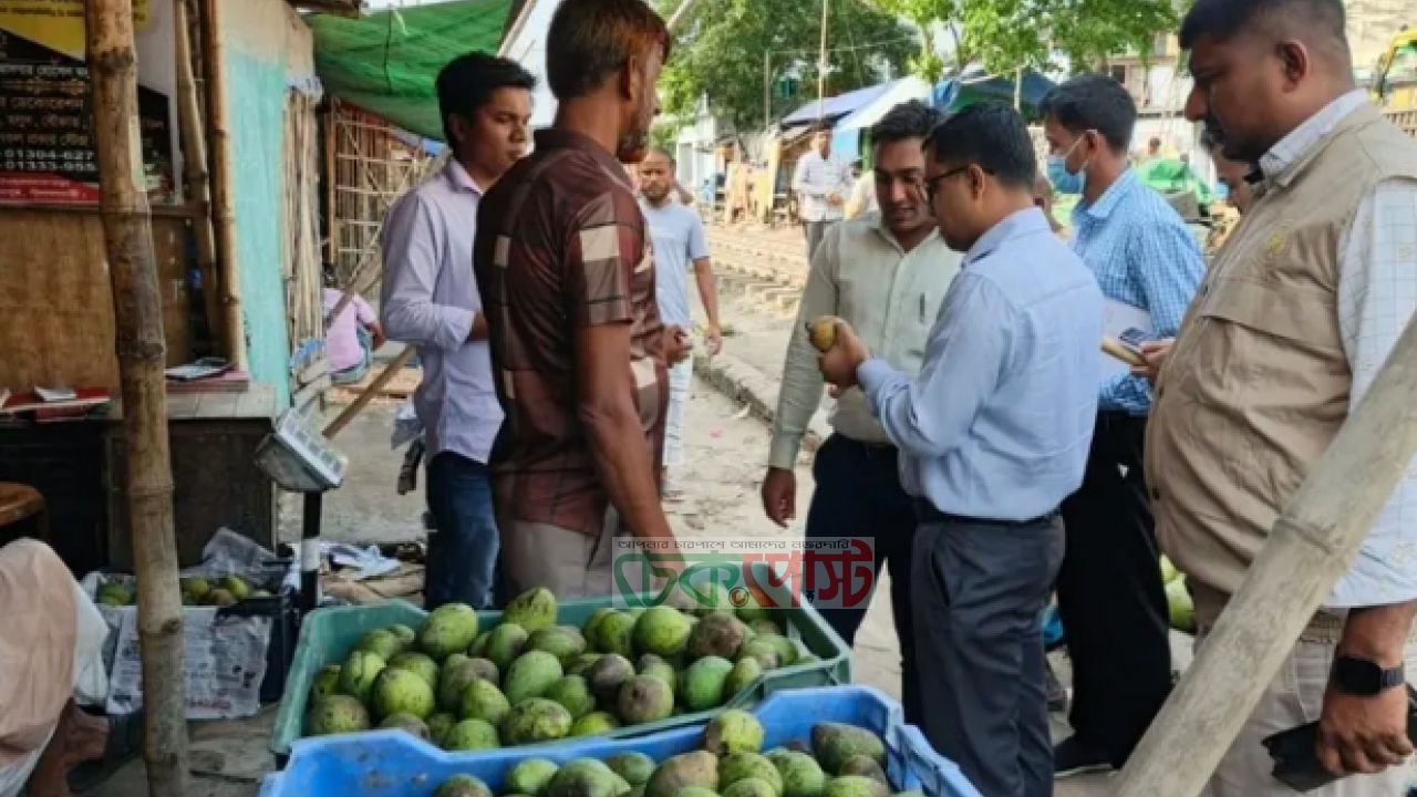 সৈয়দপুরে কেমিক্যাল মেশানো আমে ১ লাখ টাকা জরিমানা