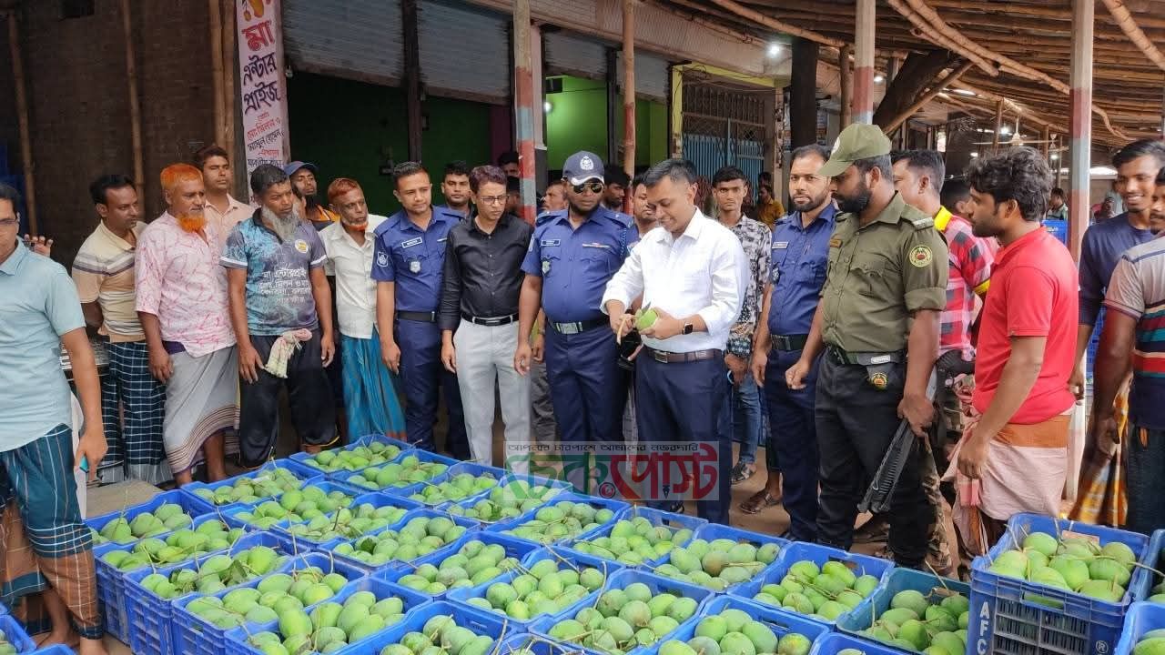 জেলা প্রশাসনের অনুমতিতে সাতক্ষীরার আম বাজারে এলো সুমিষ্ট আম