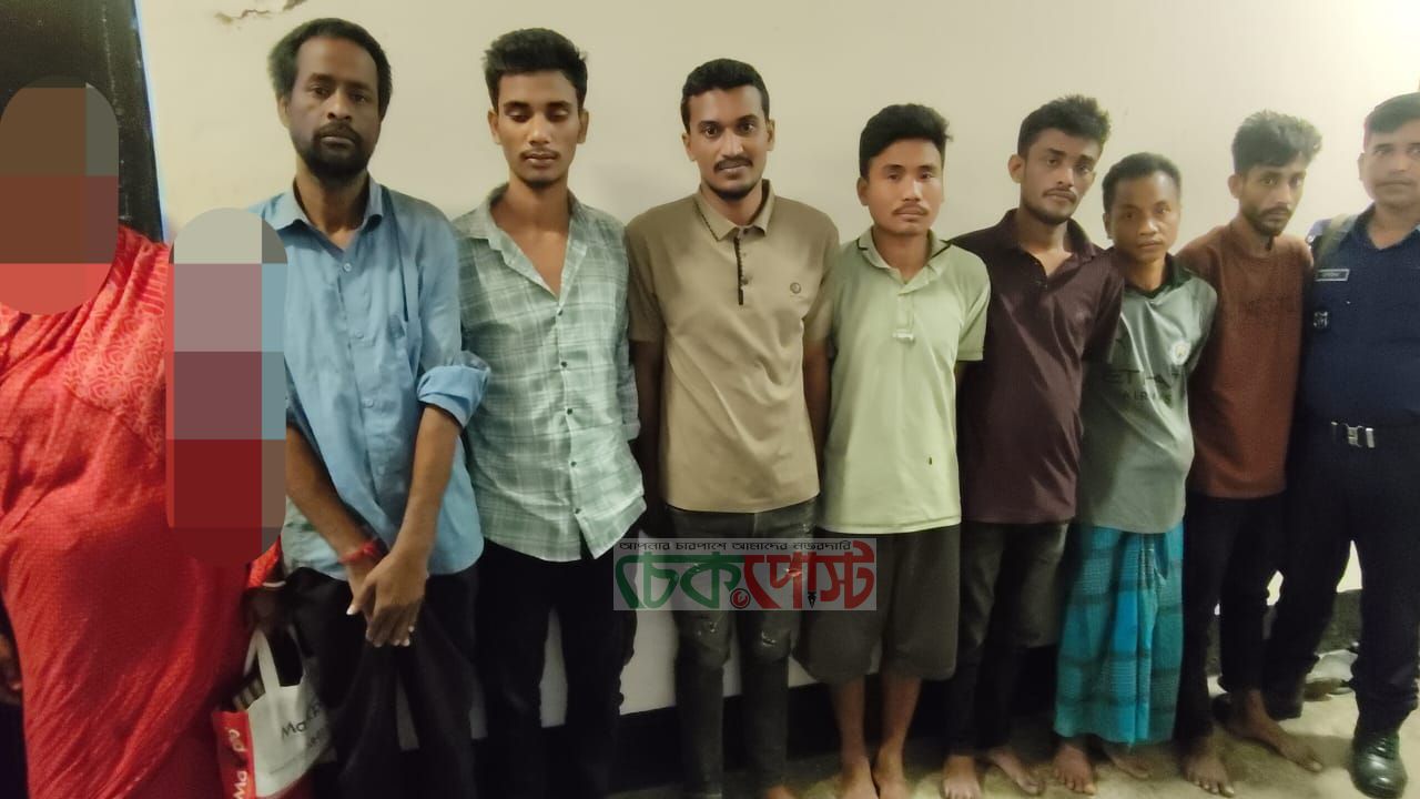 রাঙ্গামাটিতে পুলিশের বিশেষ অভিযান, বিভিন্ন মামলার ৮ জন আটক