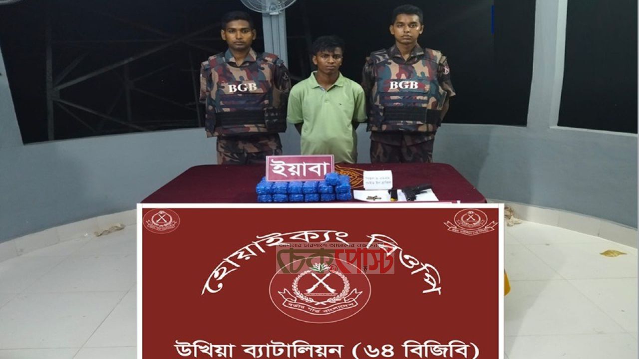 টেকনাফ সীমান্তে ৫০ হাজার ইয়াবাসহ অস্ত্রধারী পাচারকারী আটক