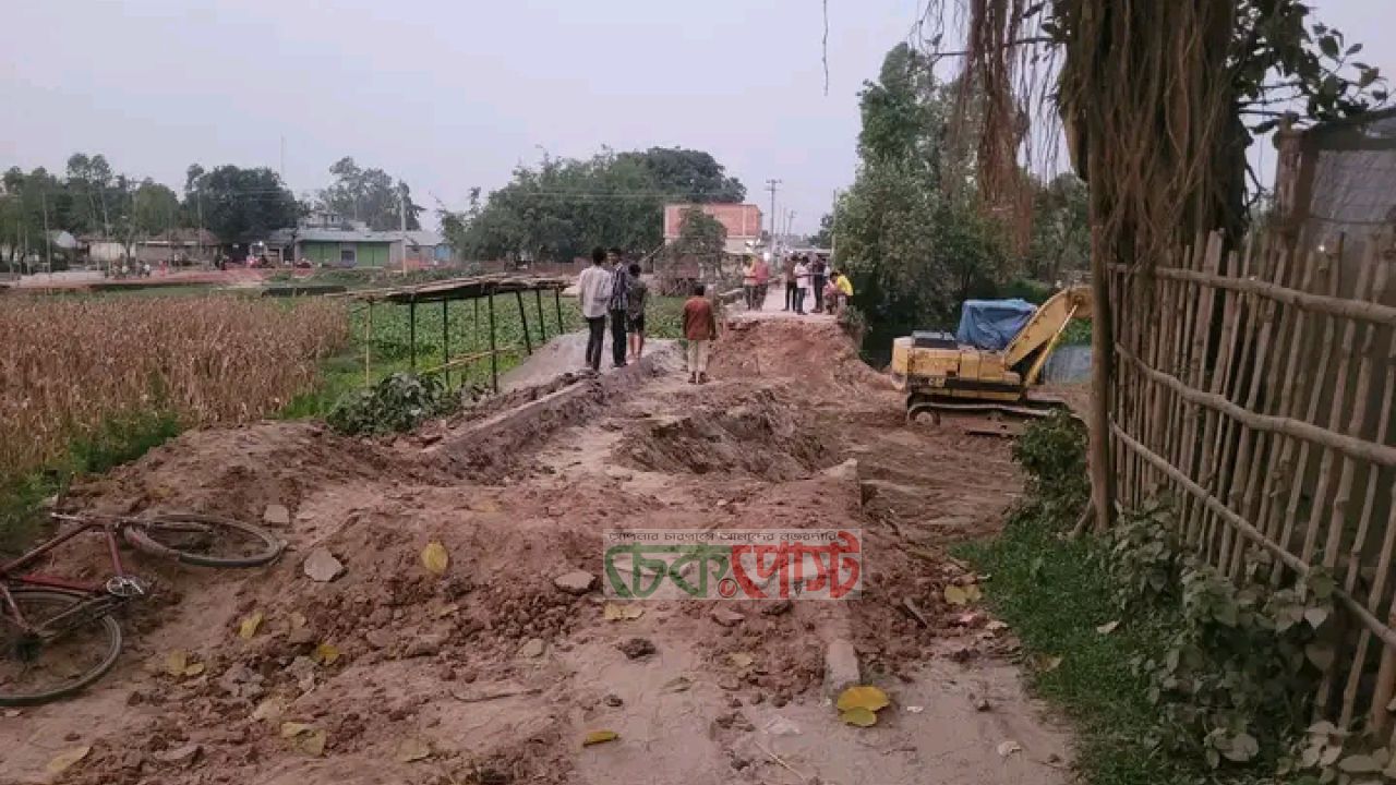 বেলান নদীর সেতু মেরামতে সড়ক বন্ধ, দুর্ভোগে হাজারো মানুষ