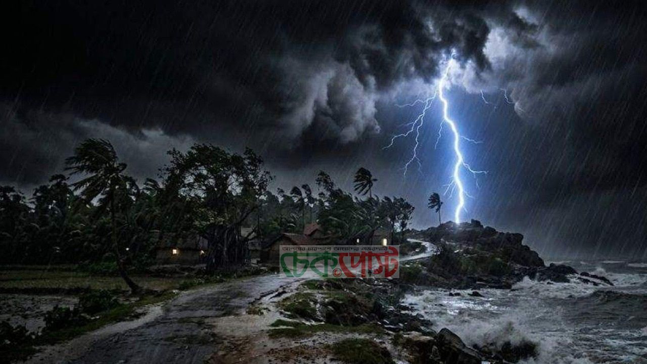 রাতের মধ্যেই ১৪ জেলায় ঝড়ের সতর্কতা