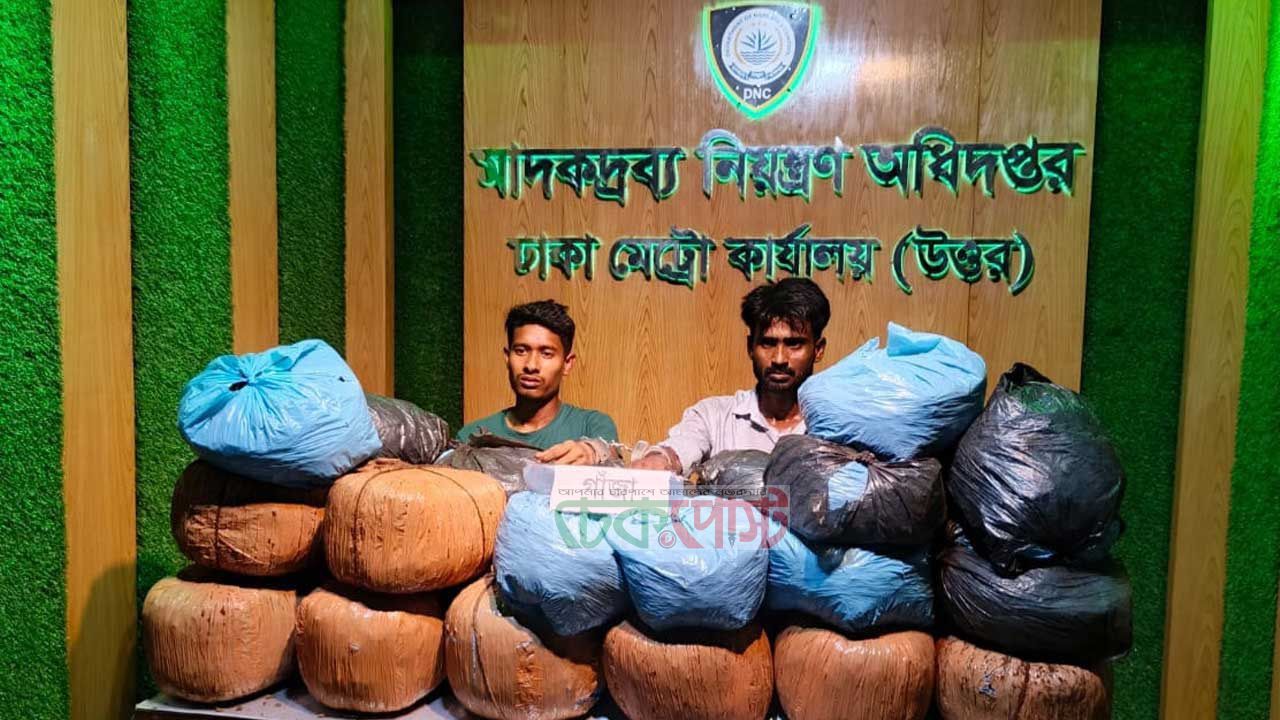 হবিগঞ্জ থেকে ঢাকায় গাঁজা চালান, পিকআপসহ আটক ড্রাইভার ও সহযোগী