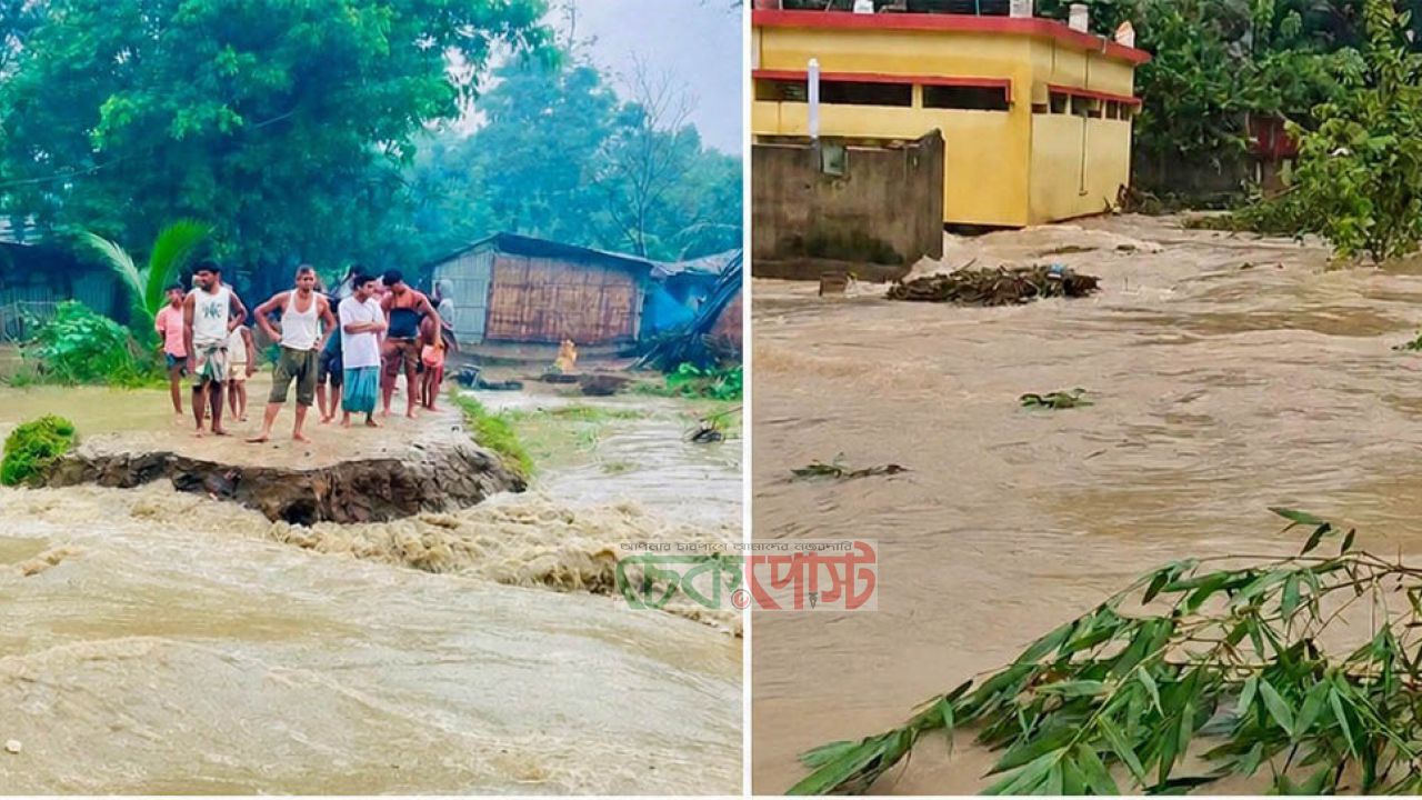 টানা ভারী বর্ষণ ও পাহাড়ি ঢলে কক্সবাজারে বন্যা পরিস্থিতির অবনতি