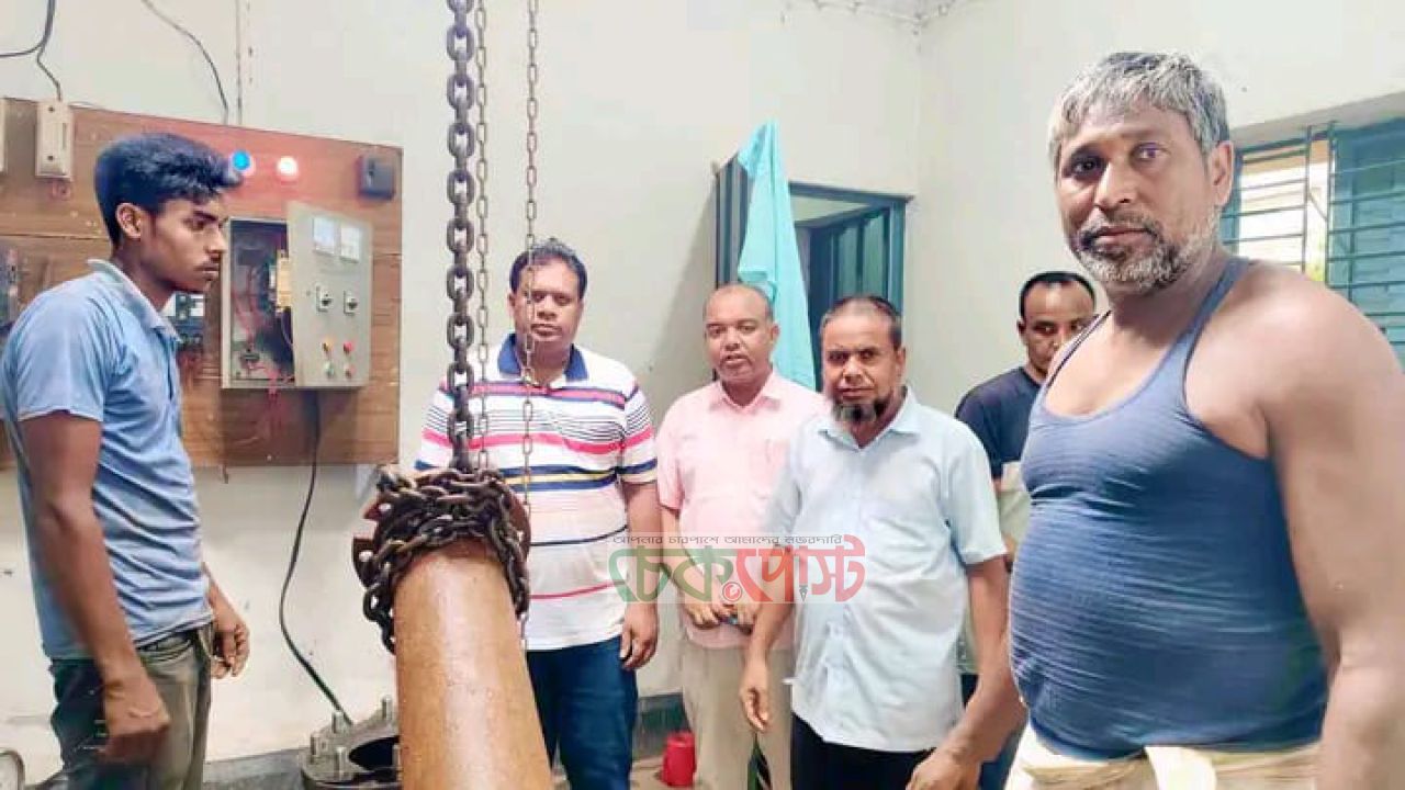 রহনপুরে নতুন পানির পাম্প স্থাপন, দীর্ঘদিনের সংকট কাটার আশা