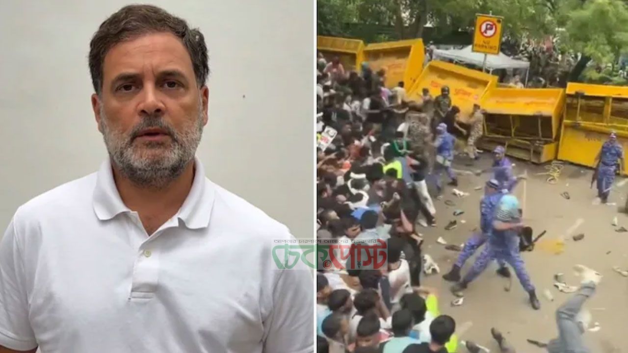 দিল্লির ছাত্র আন্দোলনে রাহুলের ক্ষোভ, বললেন ‘লাঠিচার্জ গণতন্ত্র নয়’