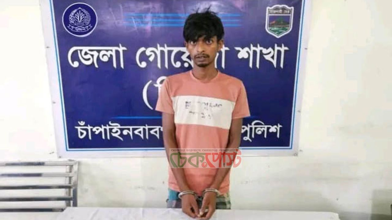 চাঁপাইনবাবগঞ্জে ডিবির অভিযানে ইয়াবাসহ যুবক গ্রেফতার, উদ্ধার ২০ পিস