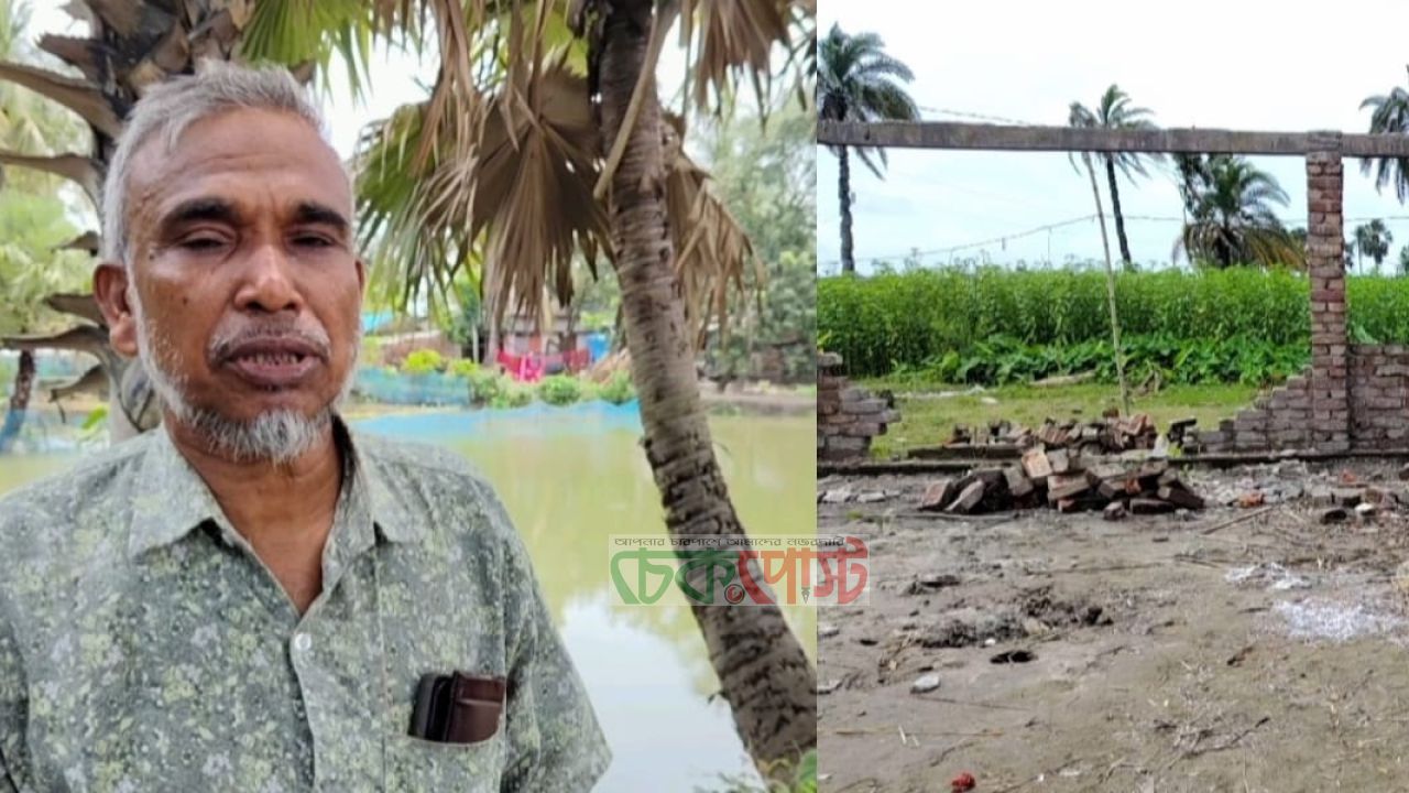 সাতক্ষীরায় ঘের দখলের অভিযোগ, ভাই-ভাতিজার বিরুদ্ধে জিডি