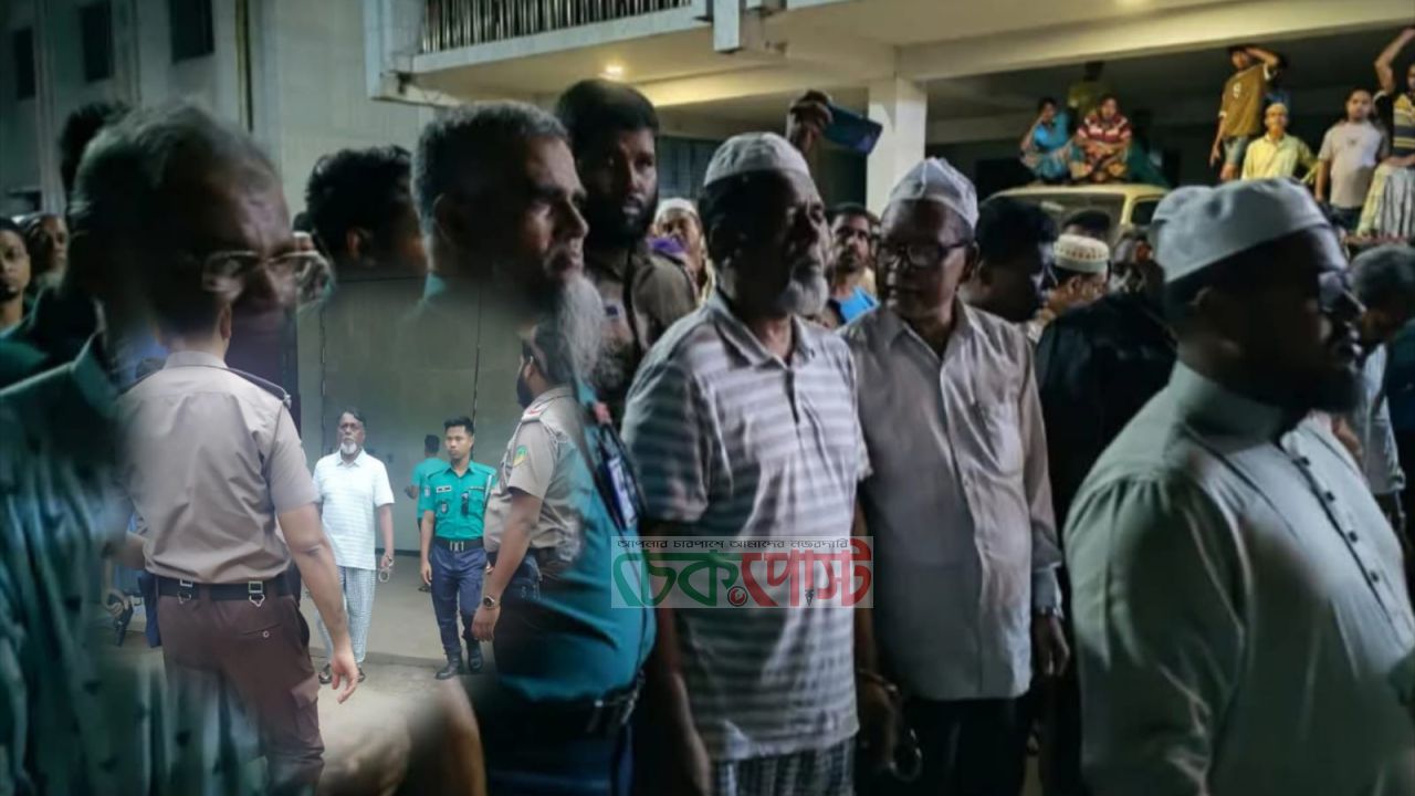 হাতকড়া পরেই বাবার জানাজায়, ৮ ঘণ্টার প্যারোলে আওয়ামী লীগ নেতা