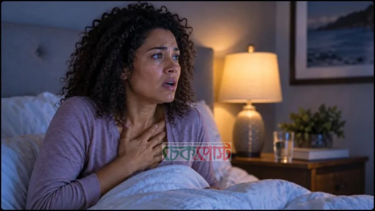 রাতে ঘুম ভেঙে বুক ধড়ফড়? হতে পারে প্যানিক অ্যাটাক