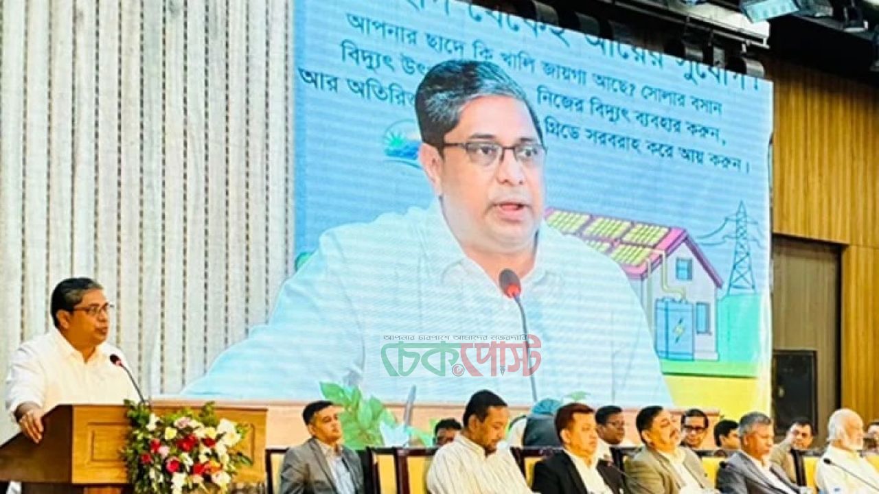 জাতীয় গ্রিডে ১২০০ ইউনিট সৌরবিদ্যুৎ দিলেন প্রধানমন্ত্রী: মীর শাহে আলম